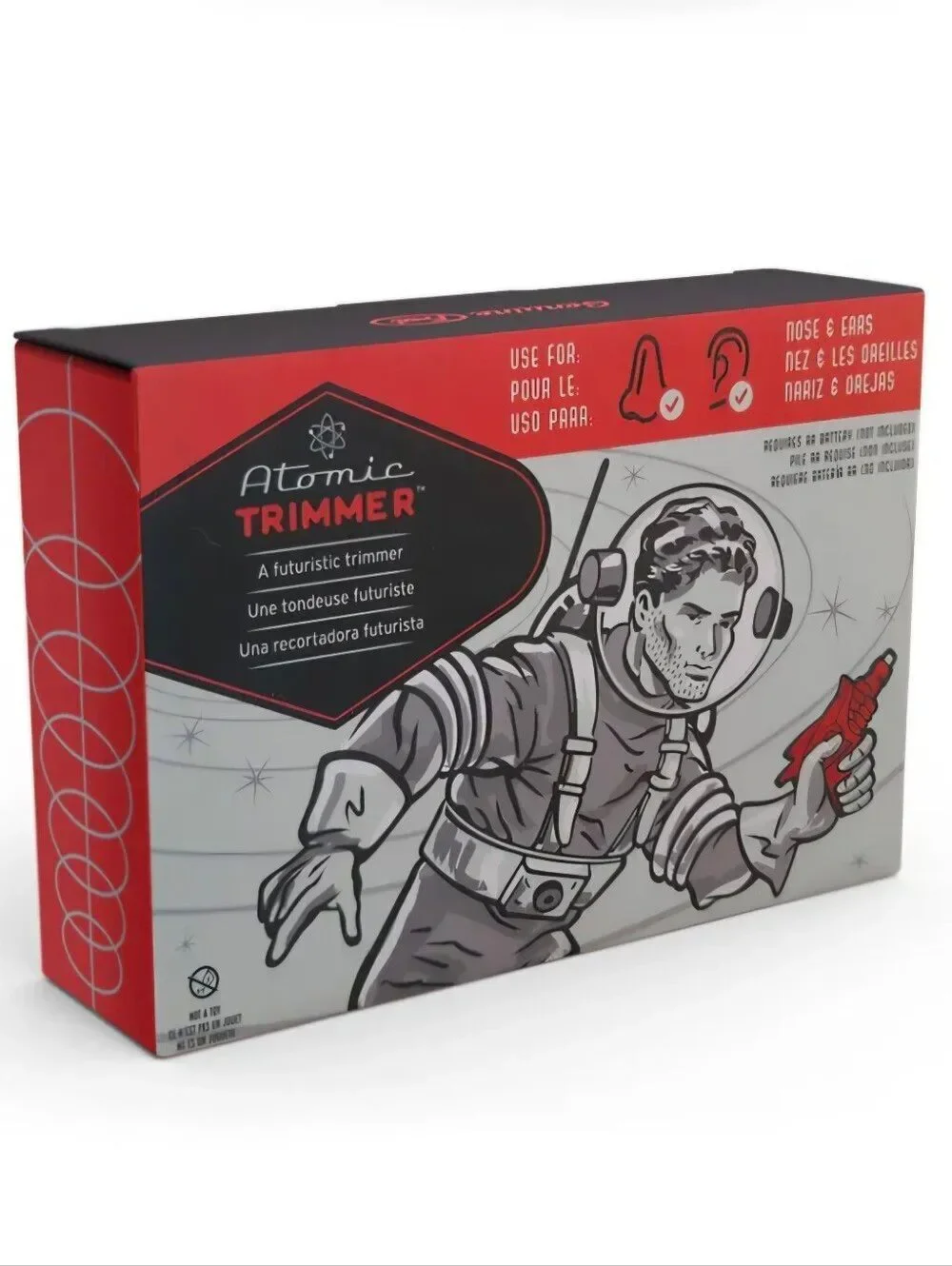 NWOT Fred & Friends Atomic Trimmer Electric Nose and Ear Hair Trimmer